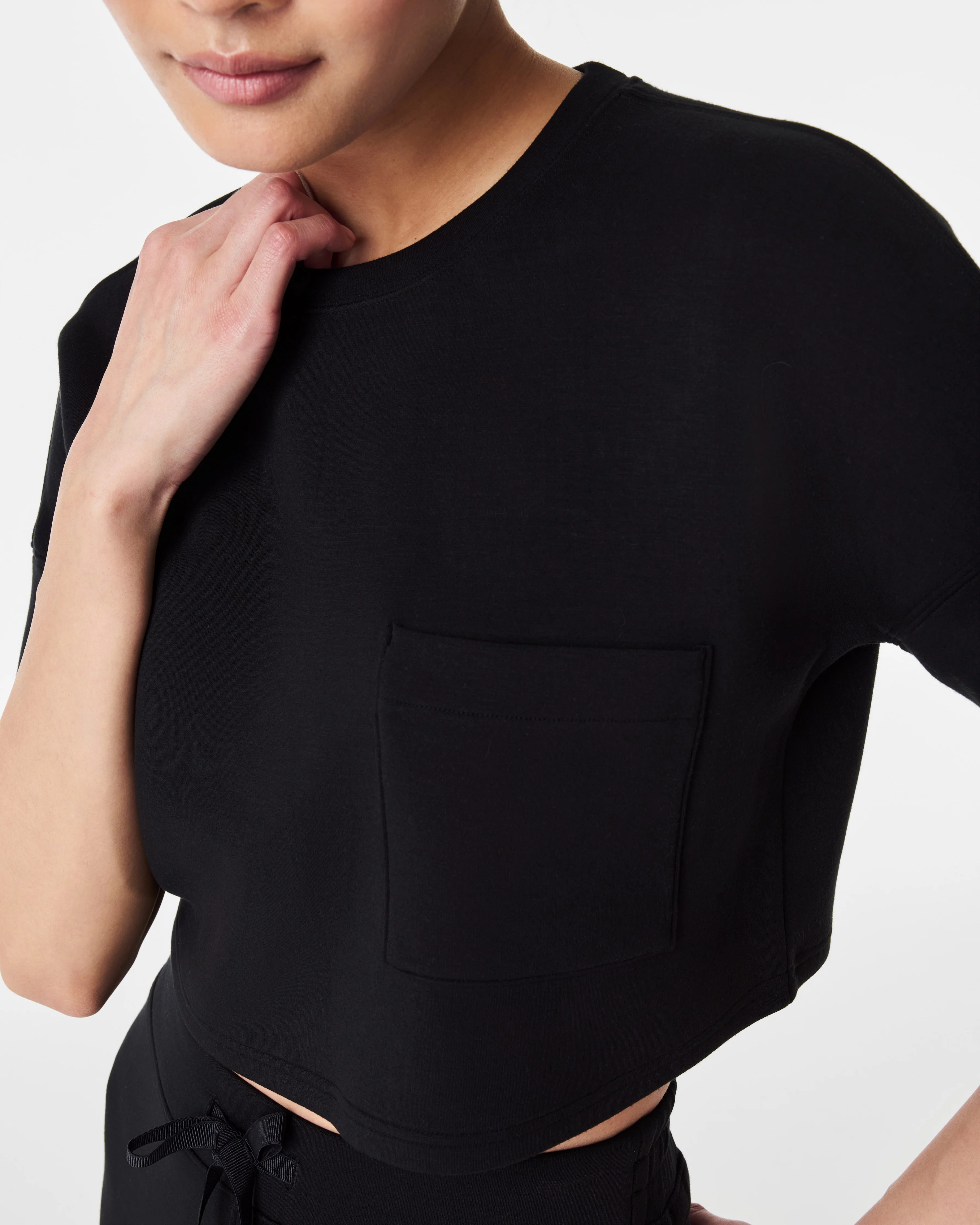 AirEssentials Cropped Pocket Tee | Spanx