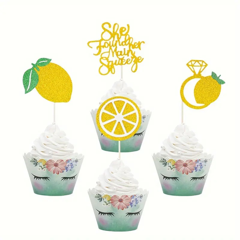 Lemon Cupcake Toppers Found   Cupcake Picks - Temu | Temu Affiliate Program