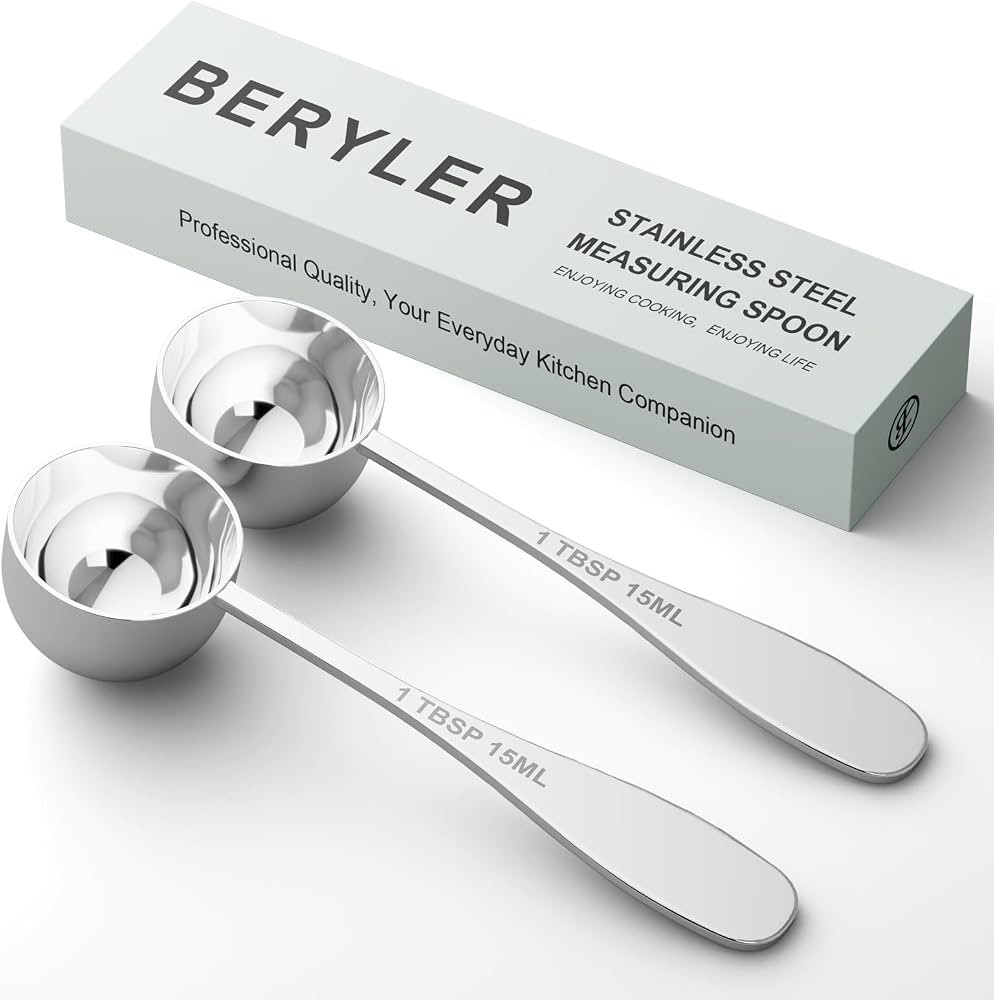 2PCS 1tbsp(3tsp, 15 ml) Single Measuring Spoon, Stainless Steel Individual Teaspoon, Metal Measur... | Amazon (US)