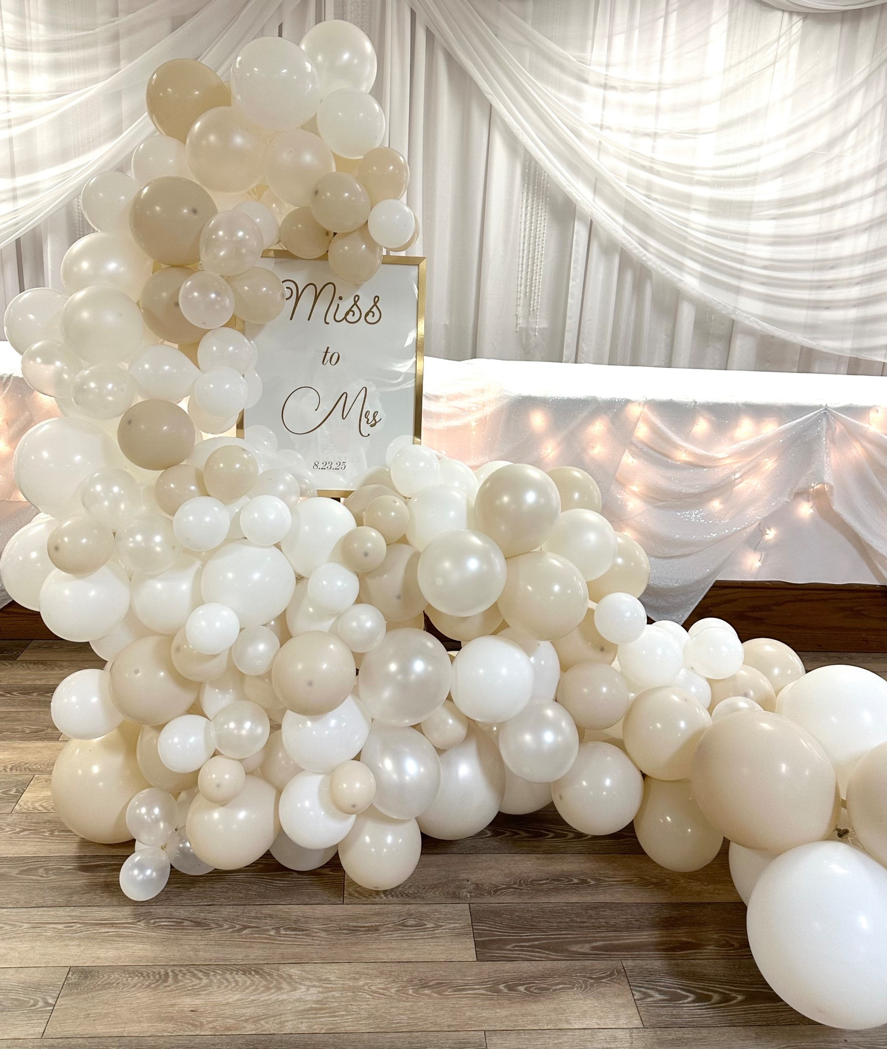 Did all this with 3 simple things! 
Balloons can add so much to an event! 
DIY Balloons for your next party it’s really not that hard I promise 
Balloons, string and a balloon pump 

#LTKParties #LTKWedding