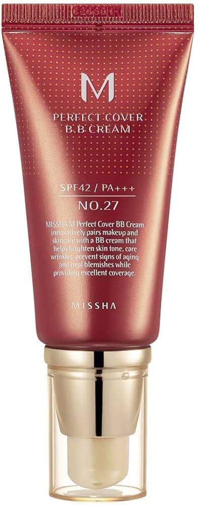 MISSHA M Perfect Cover BB Cream No.27 Honey beige for medium/tan skin SPF 42 PA +++ 1.69 Fl Oz - ... | Amazon (US)