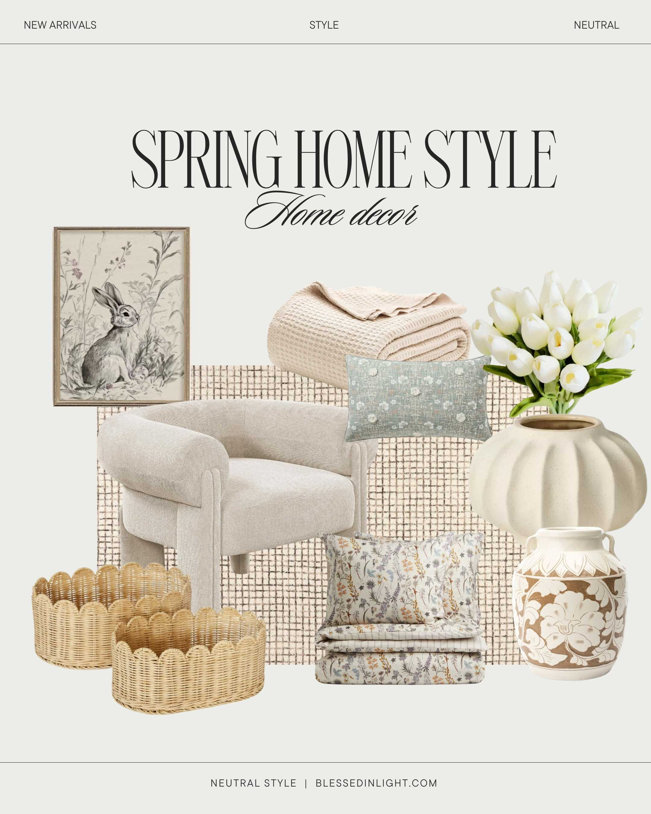 Neutral home spring decor#spring2025 #home #decoration #DecorInspiration #decohouse#designdeinteriores 

#LTKSeasonal #LTKHome #LTKWatchNow