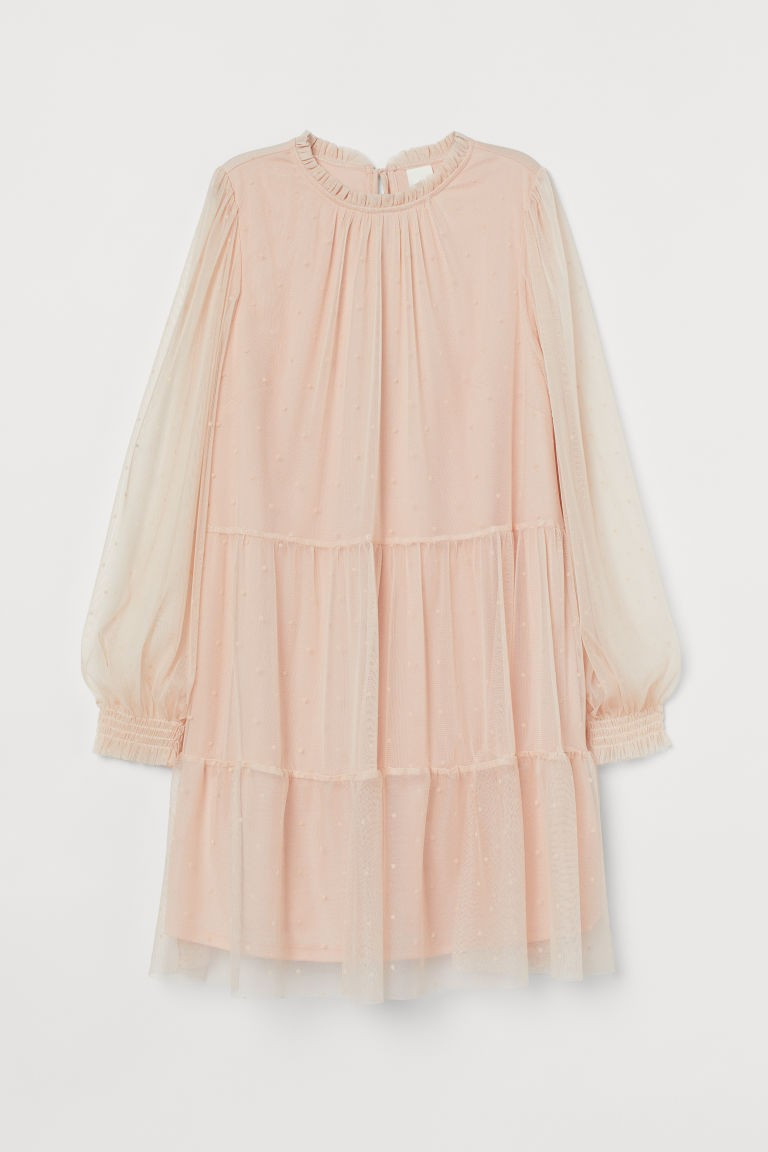 H & M - Wide-cut Dress - Pink | H&M (US + CA)