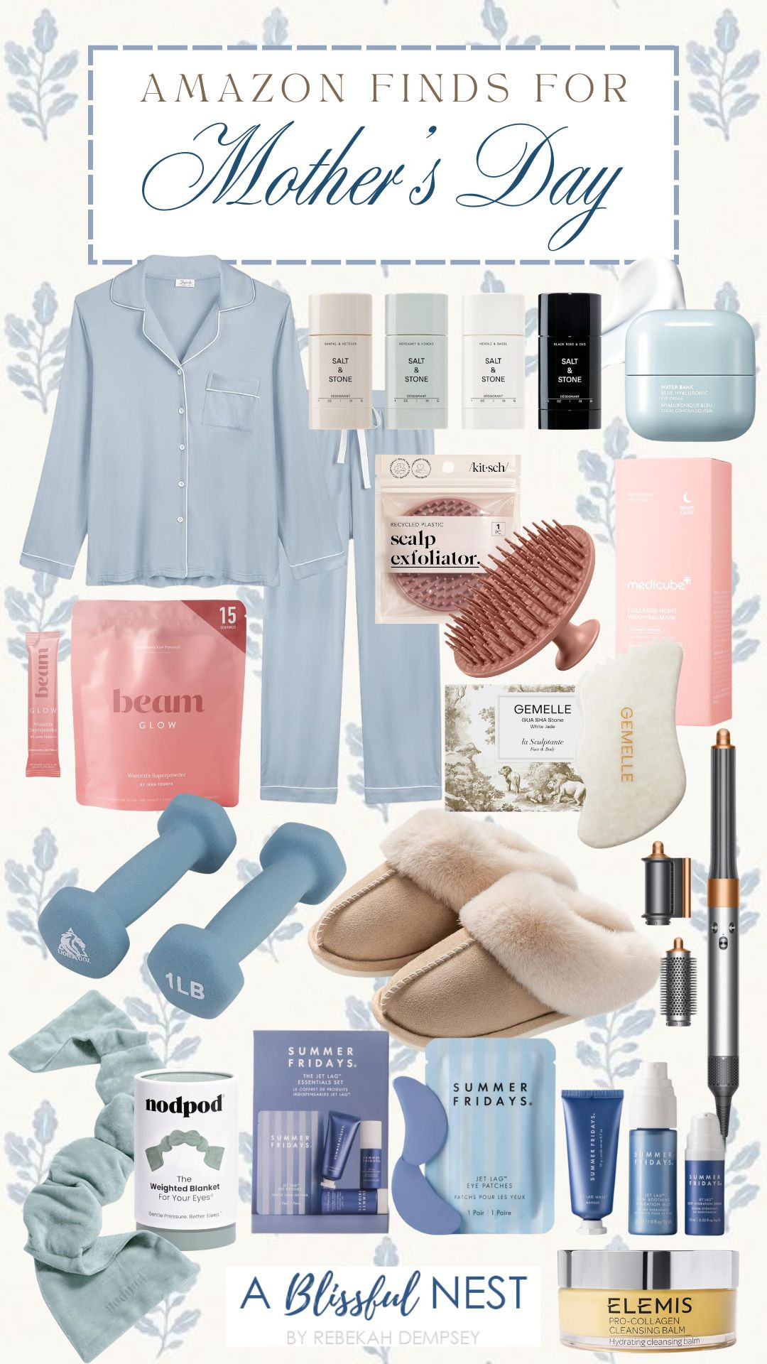 Thoughtful Amazon gifts she will actually love and use. Tap to browse.


fluffy fur slippers, overnight peel off facial mask, dumbbell, ELEMIS pro collagen cleansing balm, LANEIGE hyaluronic eye cream, dusty blue pajama sets, Dyson Airwrap™, mini hydrating skin set, white jade gua sha tool, pressure sleep mask, scalp massager, salt & stone aluminum free deodorant, beam glow hormone balance supplement. 

 #LTKmomlife #LTKselfcare #LTKBeauty