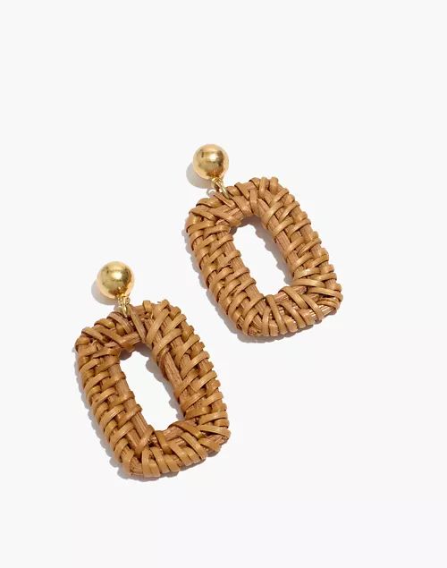 Rattan Statement Earrings | Madewell