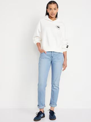 Mid-Rise Wow Boyfriend Straight Jeans | Old Navy (US)