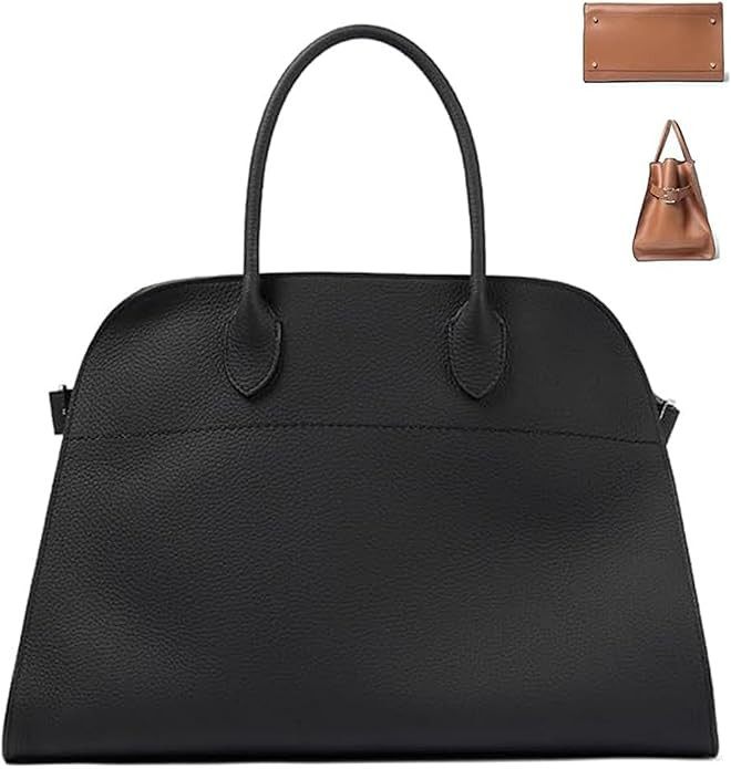 2025 Trendy Vegan Leather Tote Bag for Women, Large Capacity Work Purse -Retro Top Handle, Luxe V... | Amazon (US)