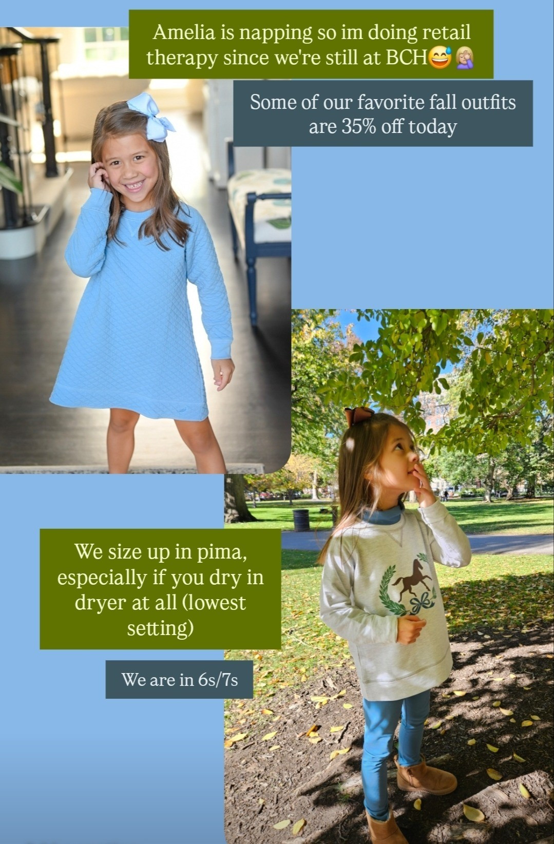 THANKFUL for 35% off today.Wearing 6s and 7s.  tts

#LTKSeasonal #LTKKids #LTKSaleAlert