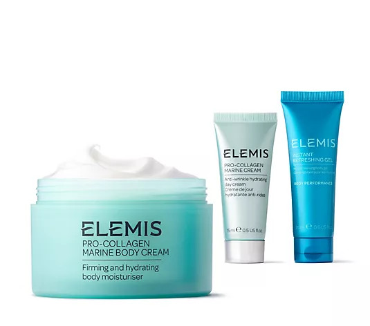 ELEMIS Pro-Collagen Marine Cream Body 6.7oz w/ 2pc Try-Me | QVC