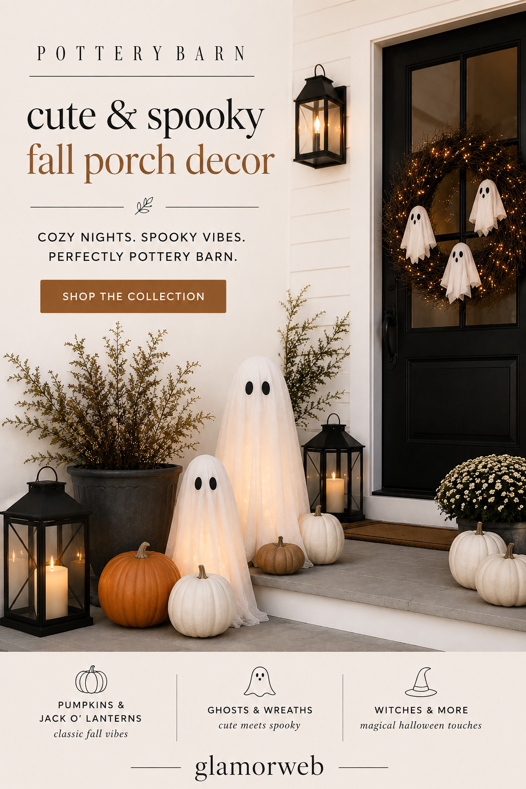 Fall outdoor decor is officially my favorite mood 🍂✨ think cozy porch moments, cute + spooky ghosts, and all the pumpkin magic you can handle 🎃 I found the prettiest Pottery Barn-inspired pieces from ghost wreaths to flying witches and chic skeleton accents that make your home feel festive but still aesthetic. Perfect for early fall decorating AND Halloween vibes without going over the top 🖤👻

#falldecor #falloutdoordecor #potterybarnstyle #cozyhome #fallporch #halloweendecor #spookyseason #pumpkindecor #jackolantern #ghostdecor #ghostwreath #skeletondecor #witchdecor #frontporchdecor #fallinspo #homeinspo #cozyvibes #ltkhome #ltkfall #ltkdecor #fallfinds #seasonaldecor #neutraldecor #aestheticdecor #outdoorliving 

 #LTKSeasonal #LTKHome #LTKSaleAlert