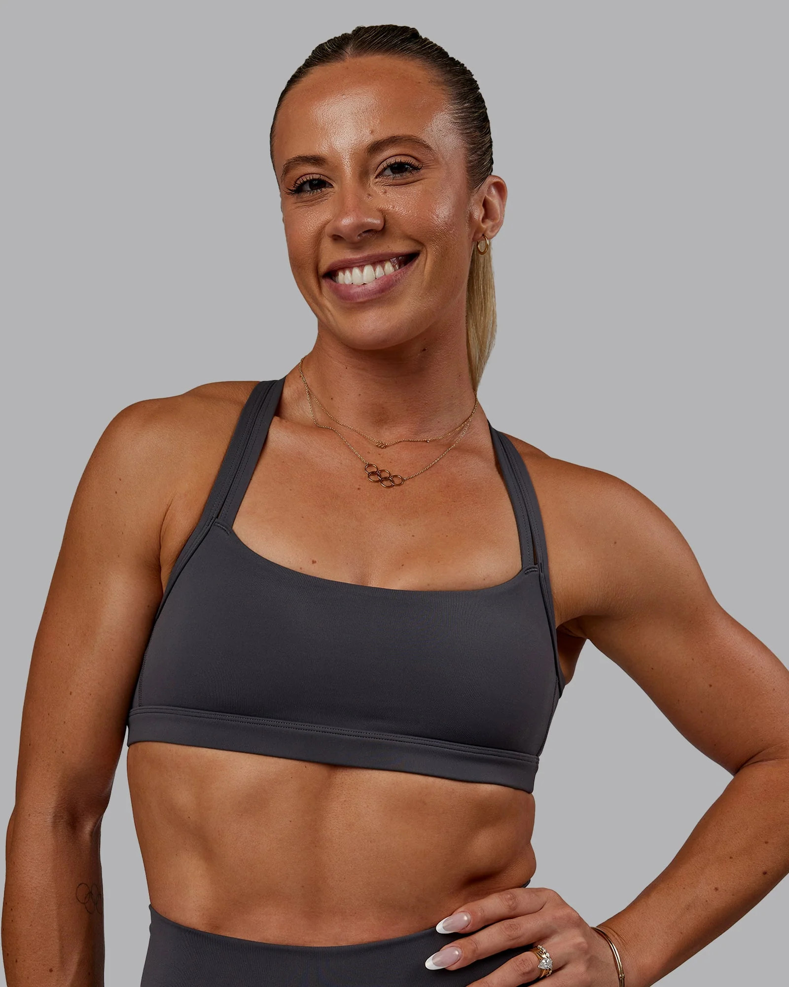 Bree Masters Velocity Sports Bra - Stormy | LSKD | LSKD