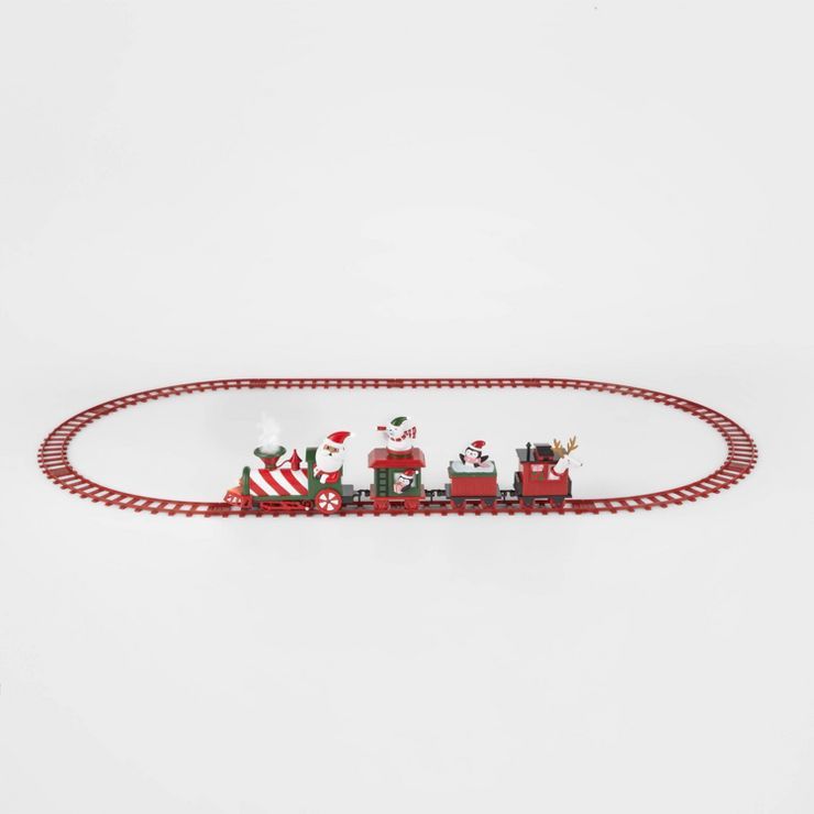 36in Animated Christmas Train and Track Set Decorative Holiday Scene Prop - Wondershop&#8482; | Target
