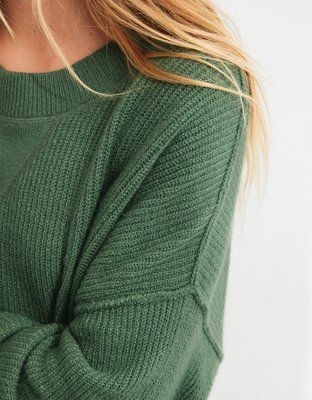 Aerie CozyUp Ribbed Sweater | American Eagle Outfitters (US & CA)