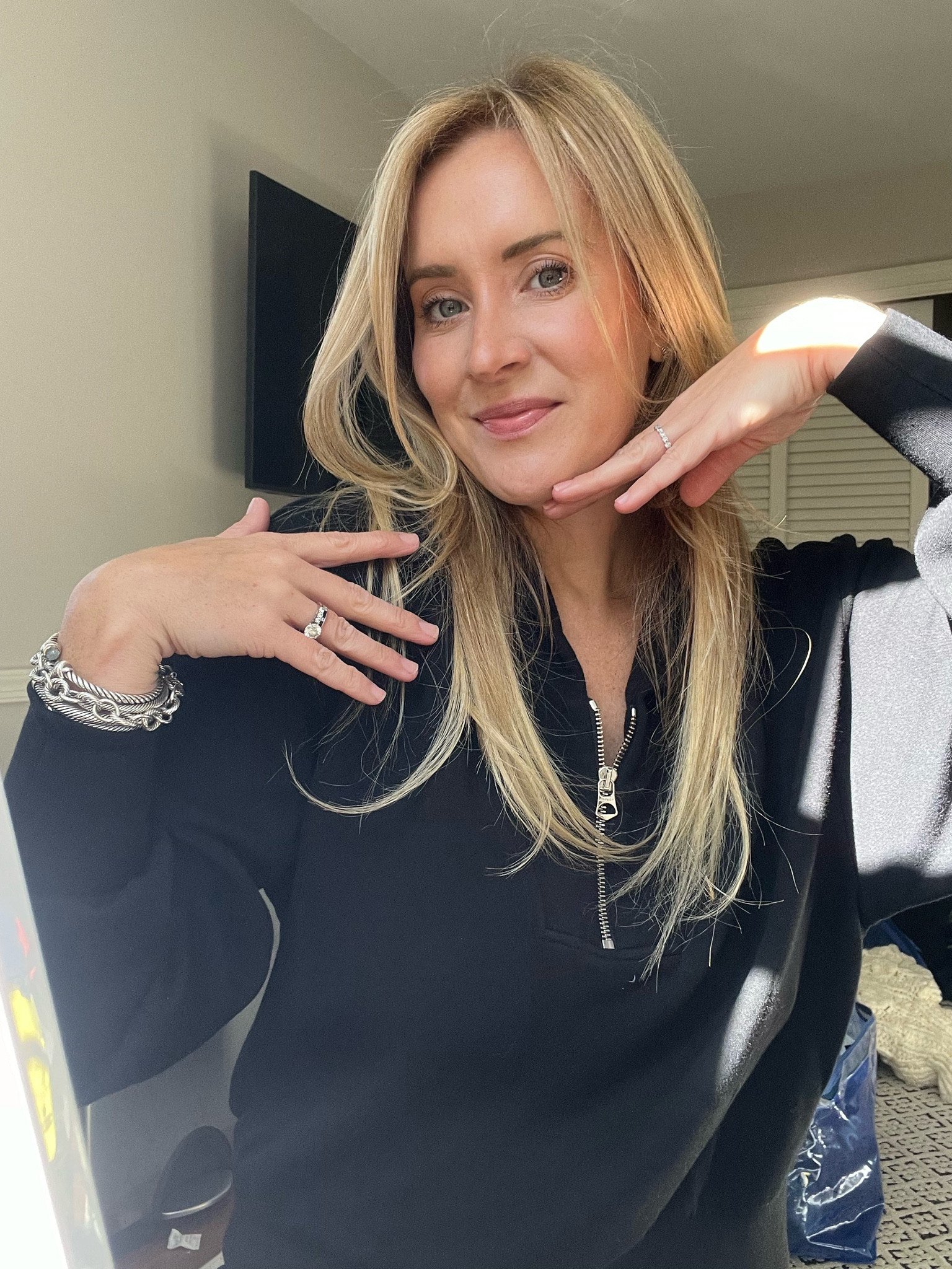 Dyson air wrap
At home blow out 
Blonde hair

#LTKGiftGuide #LTKSeasonal #LTKVideo