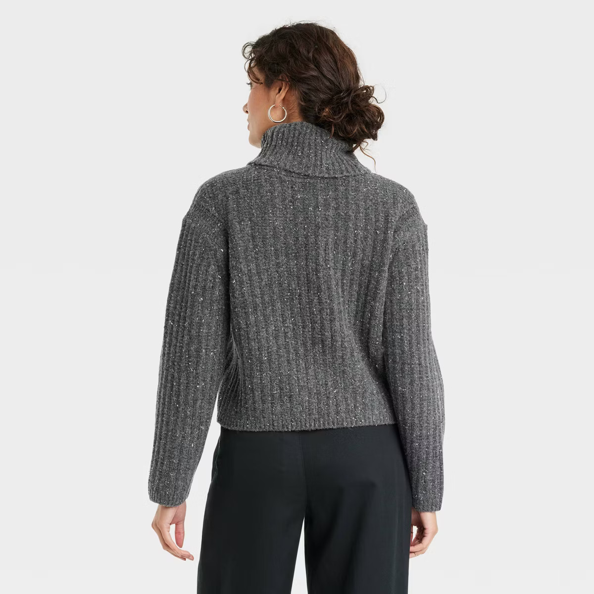 Women's Mock Turtleneck Cashmere-Like Pullover Sweater - Universal Thread™ | Target