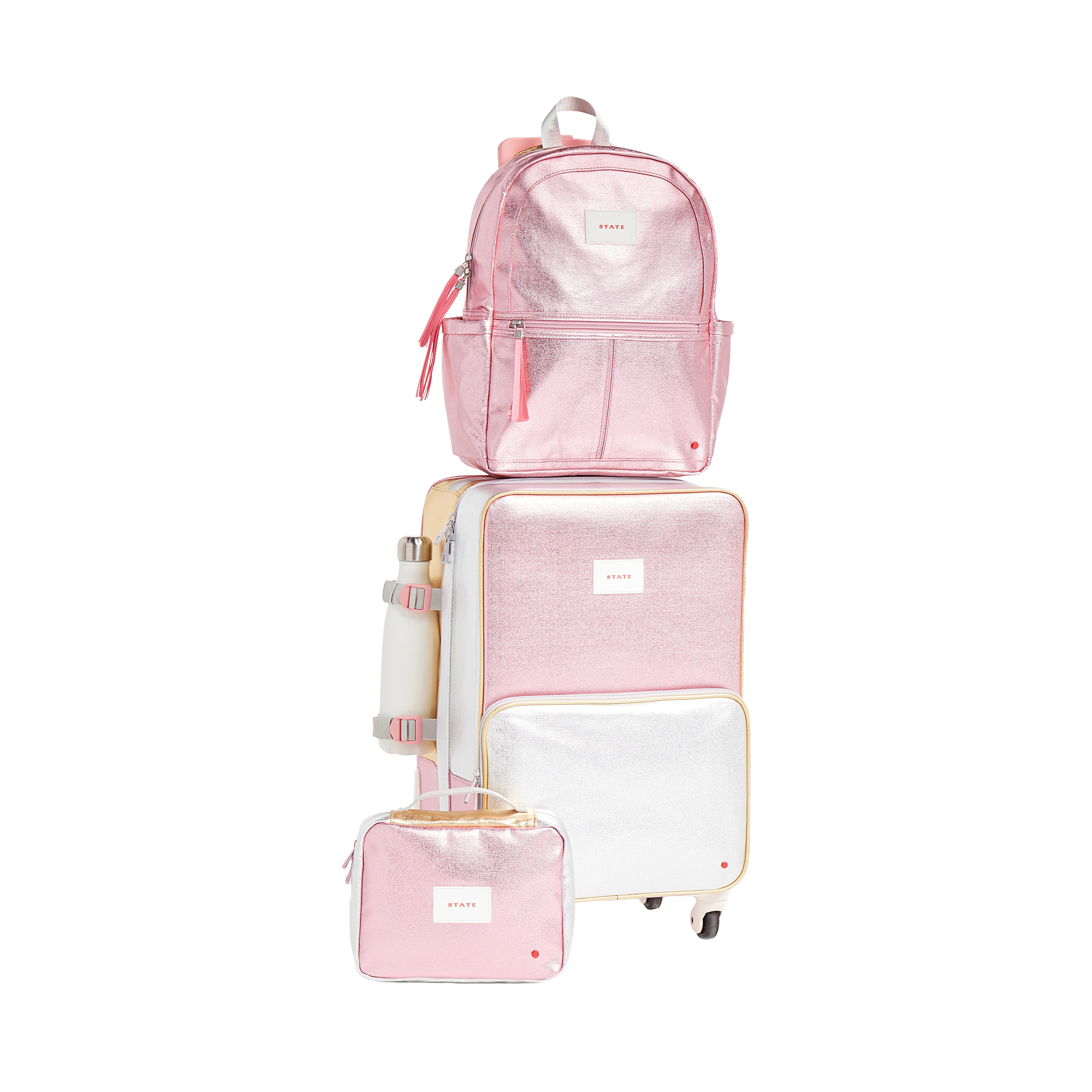 STATE Bags | Kane Kids Large Backpack Metallic Pink/Silver | STATE Bags
