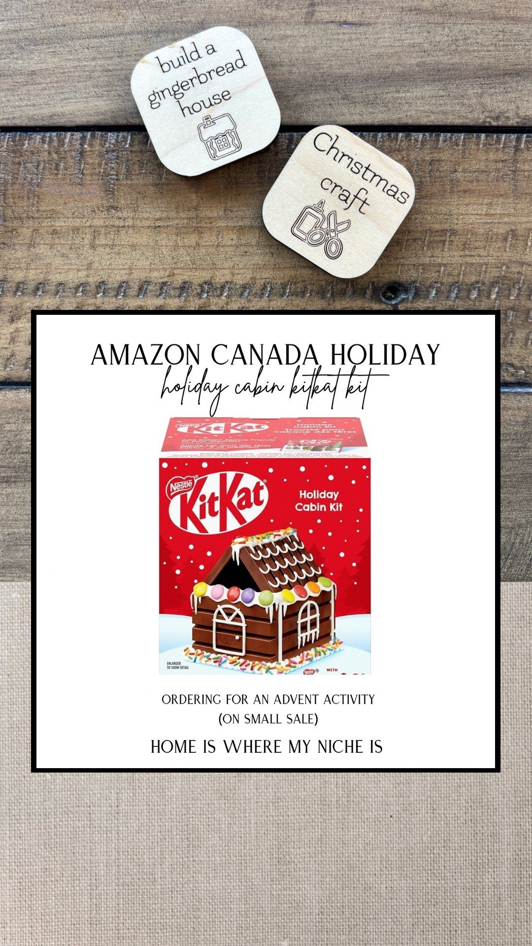 K I D S / ordering this little holiday cabin kit for my kitkat lovin kids, it’s a perfect gingerbread house/craft for an advent calendar activity!

“homeiswheremynicheis” for 10% off tokens & tags

Amazon Canada | Stuffers | Gifts for Kids

#LTKholiday #LTKsale #LTKcanada