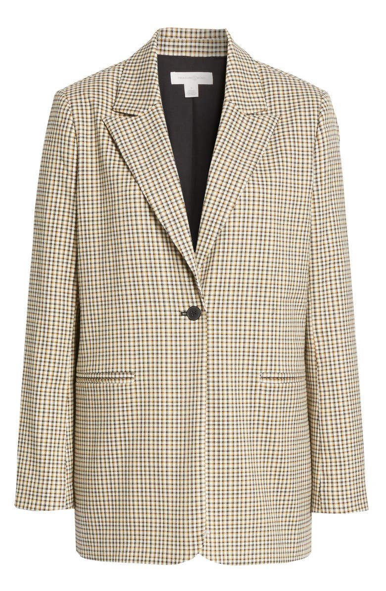 Plaid One-Button Blazer | Nordstrom
