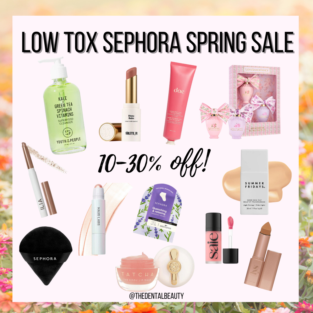 Low Tox Sephora Spring Sale favorites! 
Use code "SAVEMORE" on my Sephora recommendations! 

Sephora sale, makeup, skincare, low toxic, non toxic, beauty over 30, mom life 

 #LTKOver40 #LTKSaleAlert #LTKBeauty