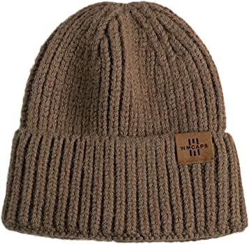 Beanie Hat for Women Knit Warm Winter Hats Acrylic Soft Unisex Daily Cuffed Beanie | Amazon (US)