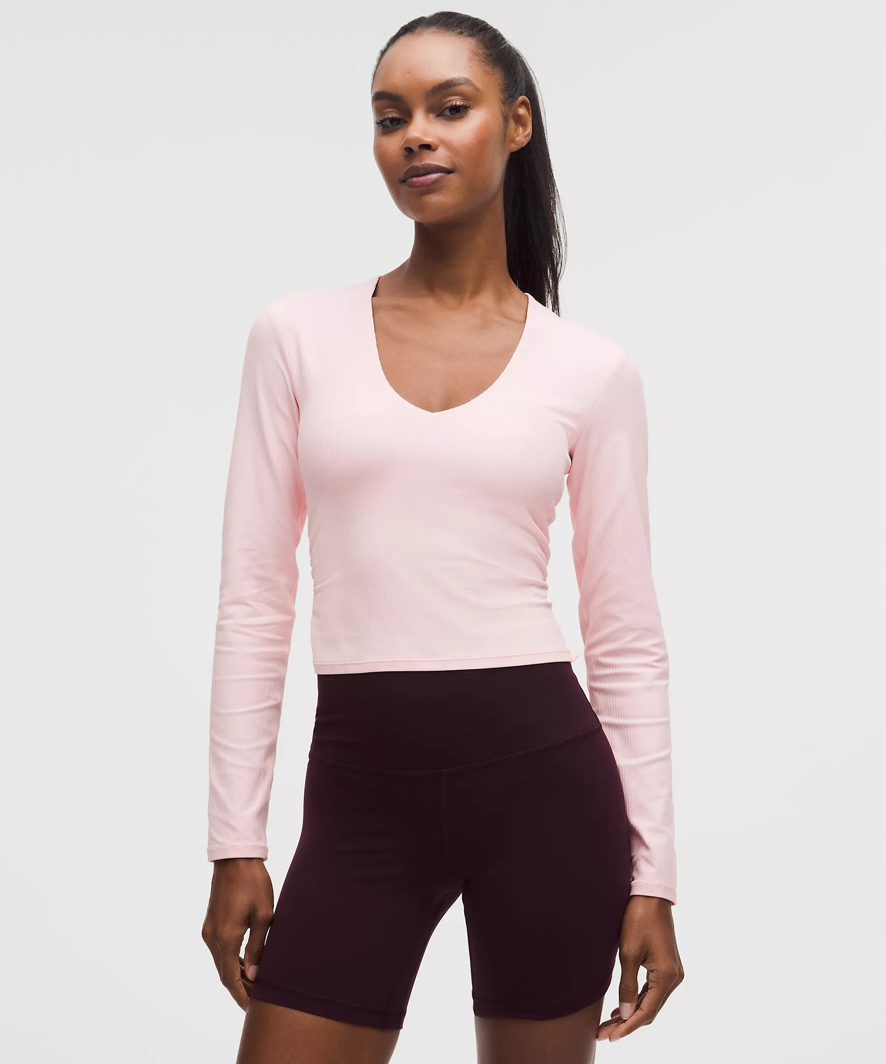 All It Takes Ribbed Nulu V-Neck Long-Sleeve Shirt | Lululemon (US)
