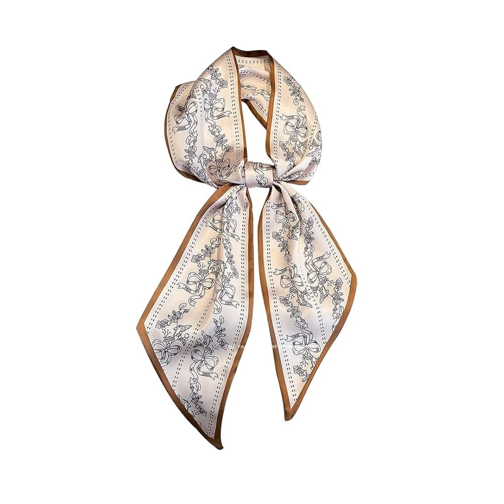 Livrerpi Silk Feeling Head Scarf Fashion Satin Hair Scarf Square Long Scarves for Women Gifts | Amazon (US)