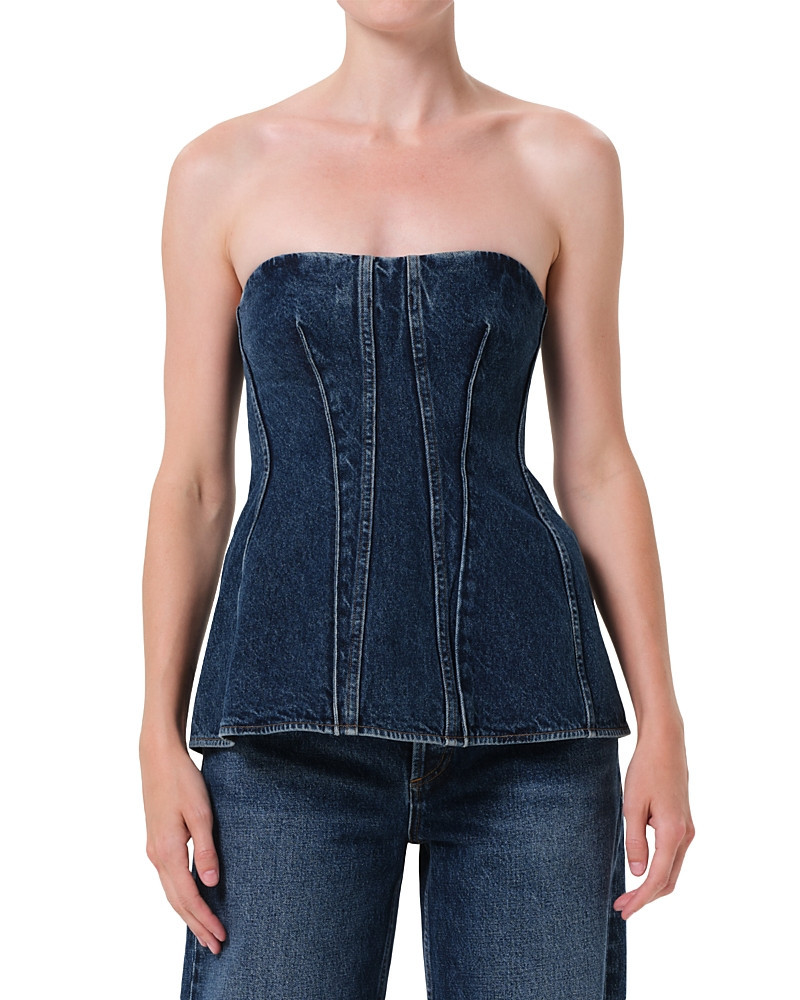 Agolde Lara Denim Corset | Bloomingdale's (US)