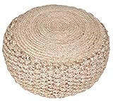 L.R. Resources Nature's Child Braided Jute Pouf Ottoman, 10" x 20 | Amazon (US)