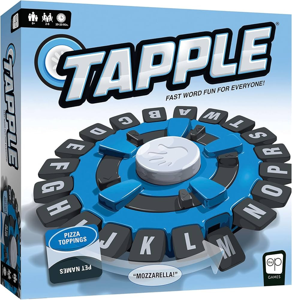 USAOPOLY TAPPLE® Word Game | Fast-Paced Family Board Game | Choose a Category & Race Against The... | Amazon (US)