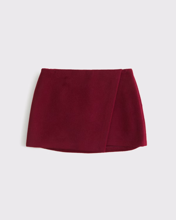 Mid Rise Wrap Skort | Abercrombie & Fitch (US)