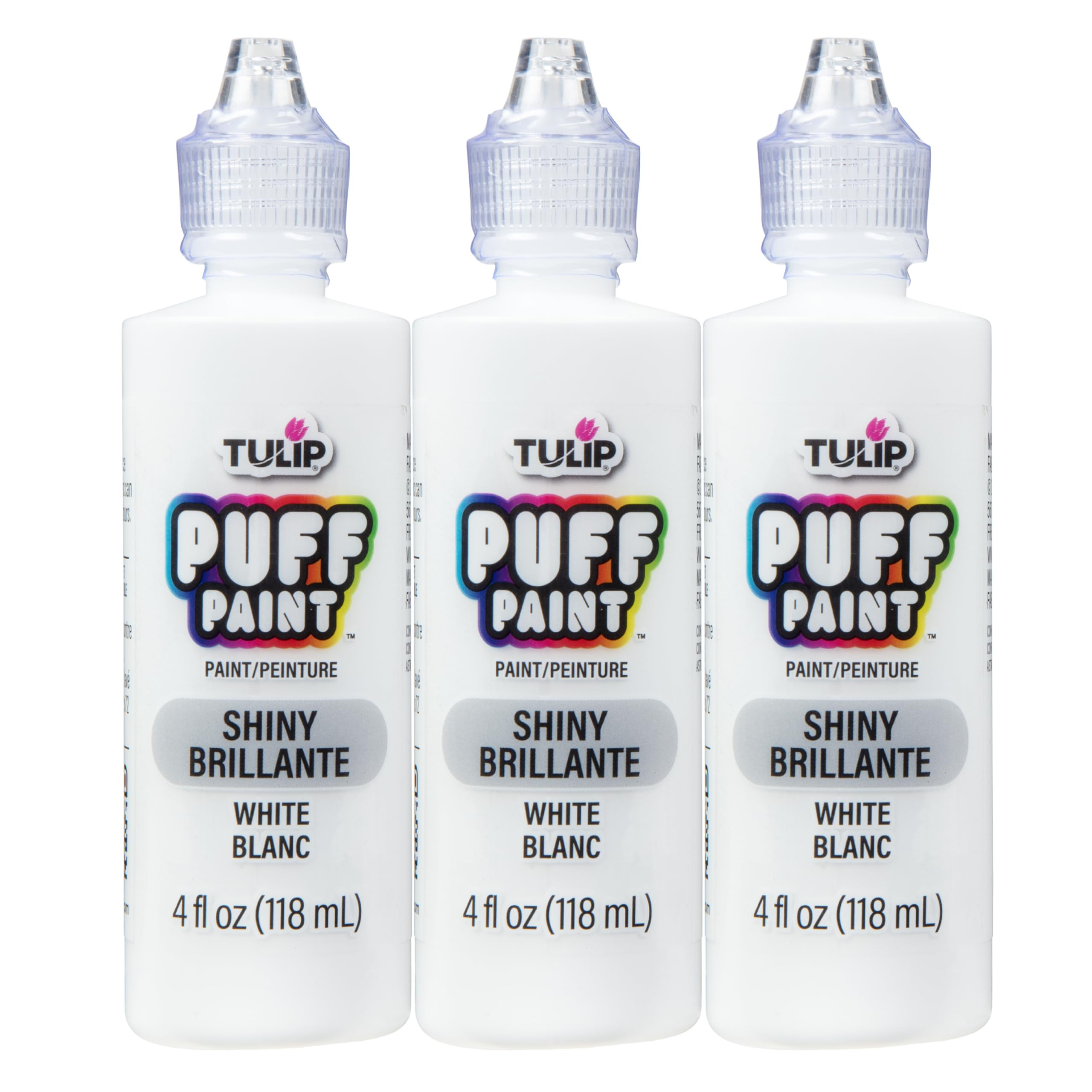 Tulip Puff Paint Slick White 4 Fl Oz (Pack of 3) | Amazon (US)