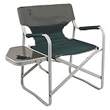 Amazon.com: Coleman Outpost Breeze Portable Folding Deck Chair with Side Table | Amazon (US)
