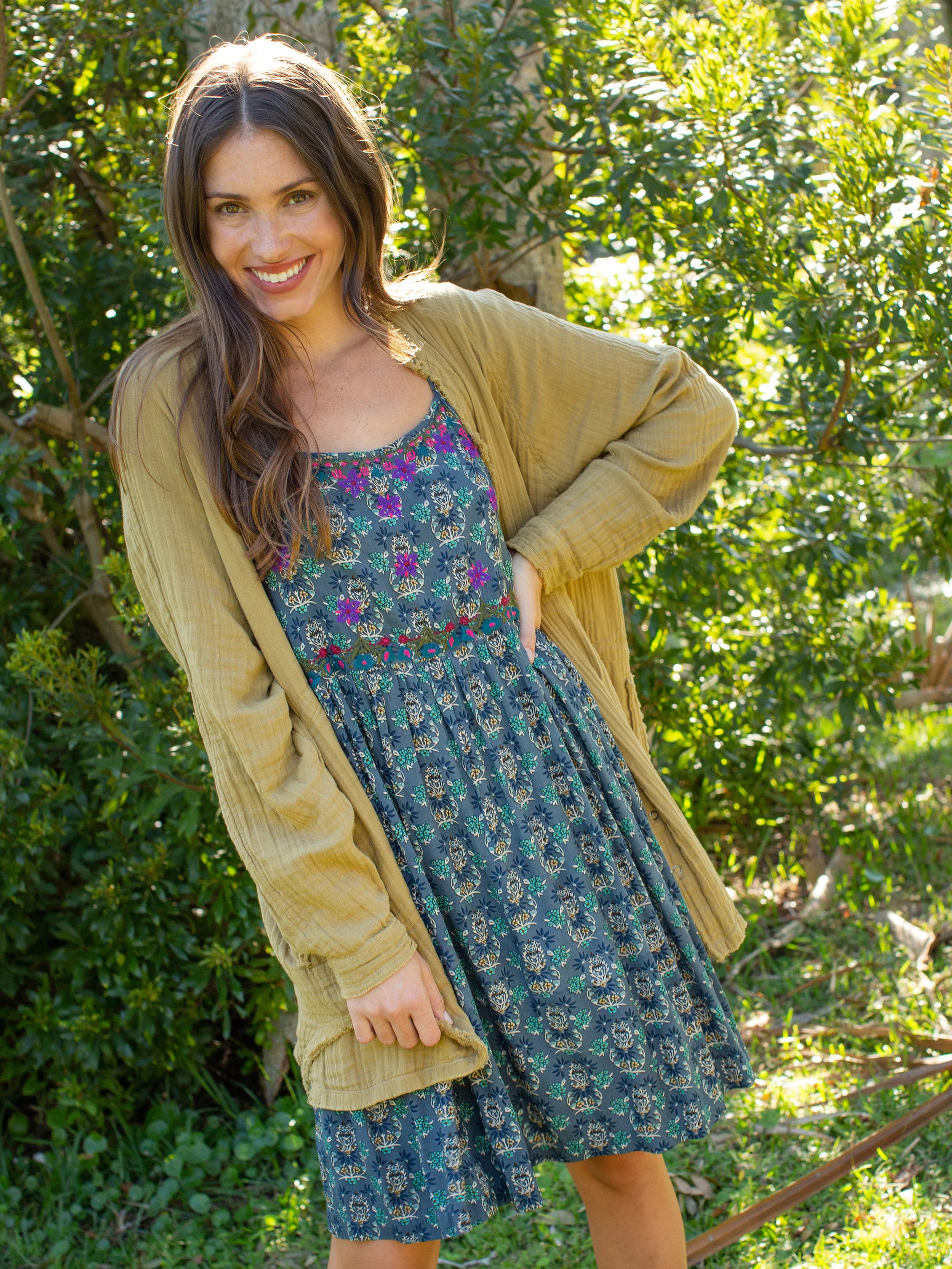 Sara Embroidered Dress | Natural Life
