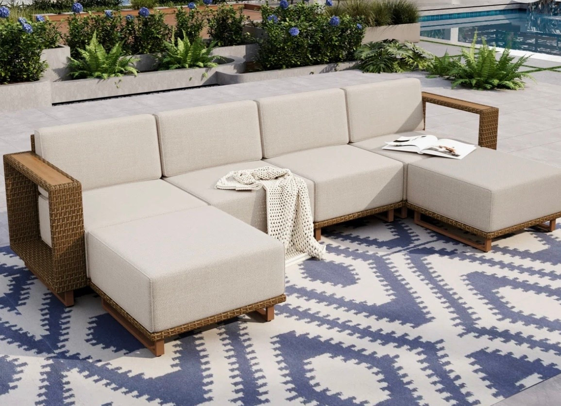 Affordable Modern Outdoor Sectional Seating Set

#LTKHome #LTKSeasonal #LTKSaleAlert