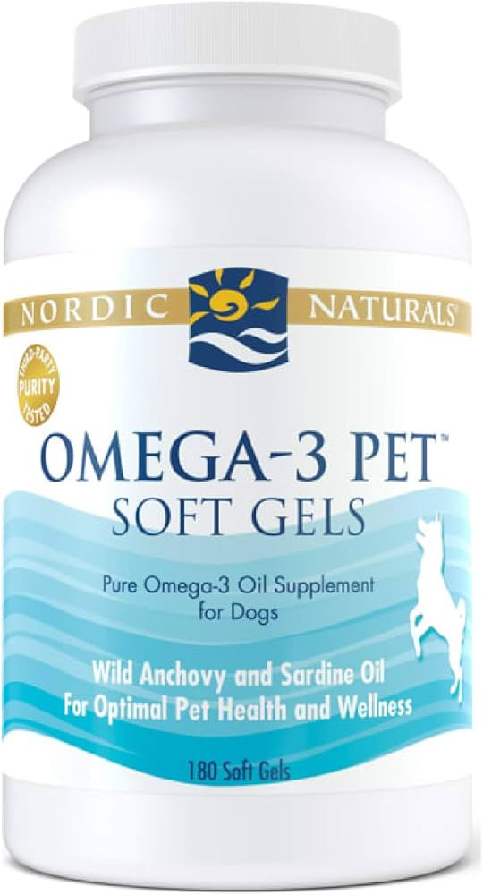 Nordic Naturals Omega-3 Pet, Unflavored - 180 Soft Gels - 330 mg - Fish Oil for Dogs with EPA & D... | Amazon (US)