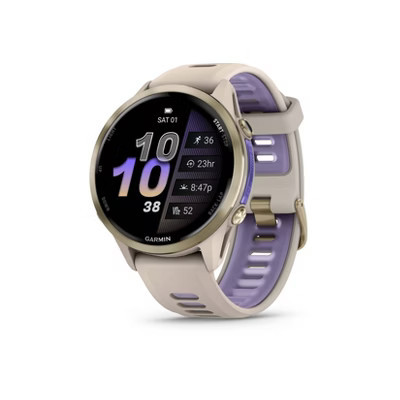 Garmin Forerunner 970 Soft Gold Titanium with French Gray Case and French Gray/Translucent Indigo Band | Target
