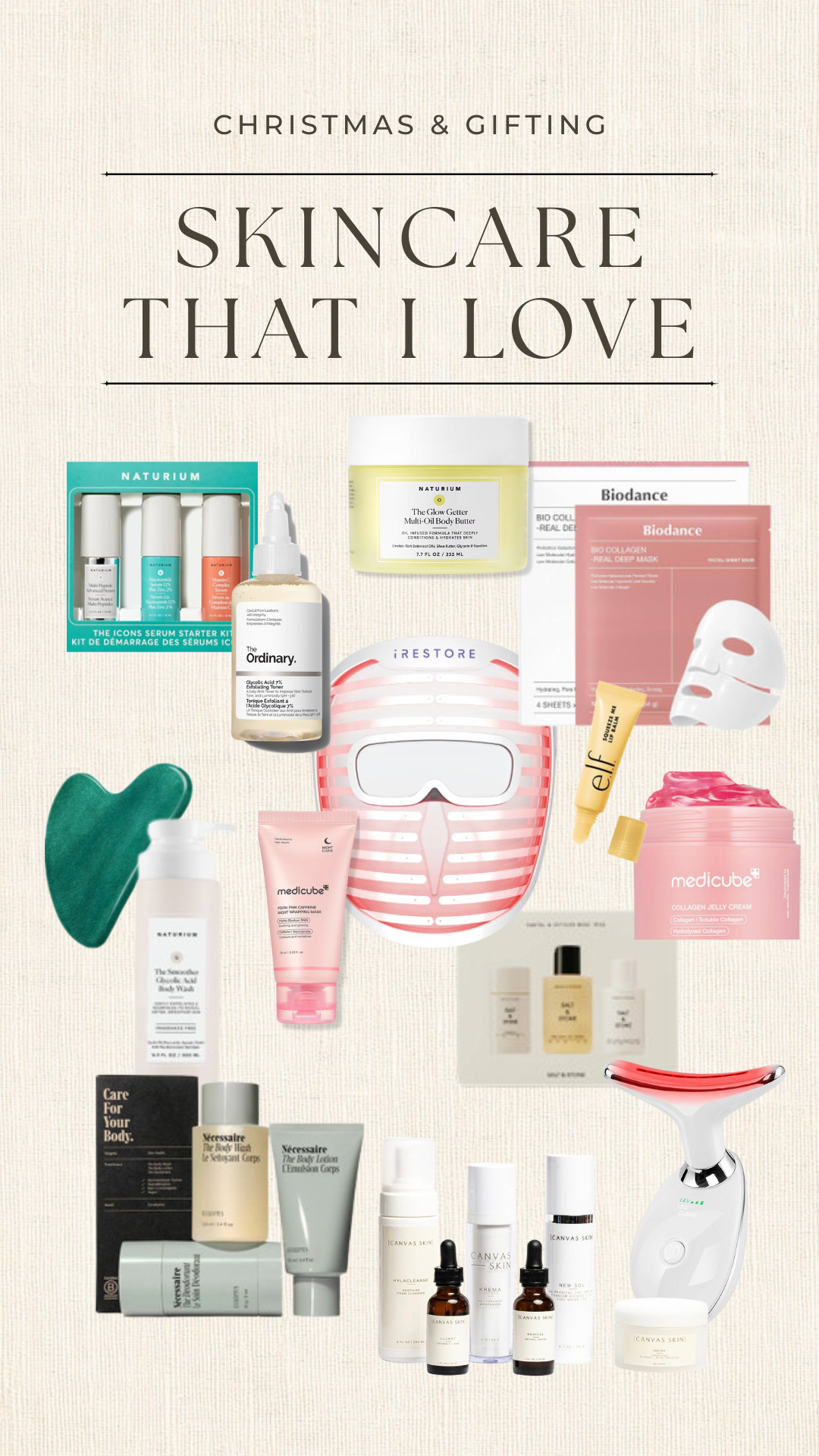 My very own skincare favorites! I would put these on YOUR Christmas wish list 🫶🏻
.
.
.
Christmas gift ideas, gift sets, beauty, makeup, makeup gifts, beauty gits, glow recipe, sephora favorites, amika, bath bombs, blush, body care, hair products 

 #LTKGiftGuide #LTKHoliday #LTKSeasonal