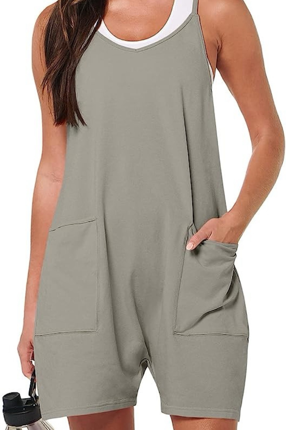 ANRABESS Womens Summer Casual Sleeveless Romper Loose Spaghetti Strap Shorts Overalls Jumpsuit with Pockets 

#LTKStyleTip #LTKSummerSales