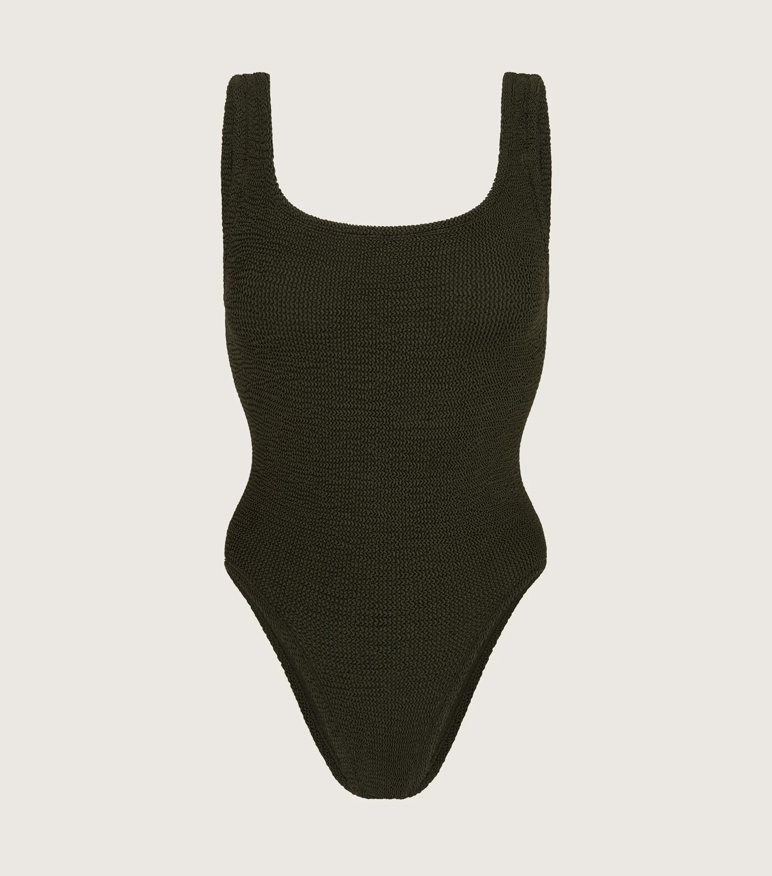 Square Neck Swim - Metallic Khaki | HUNZA G