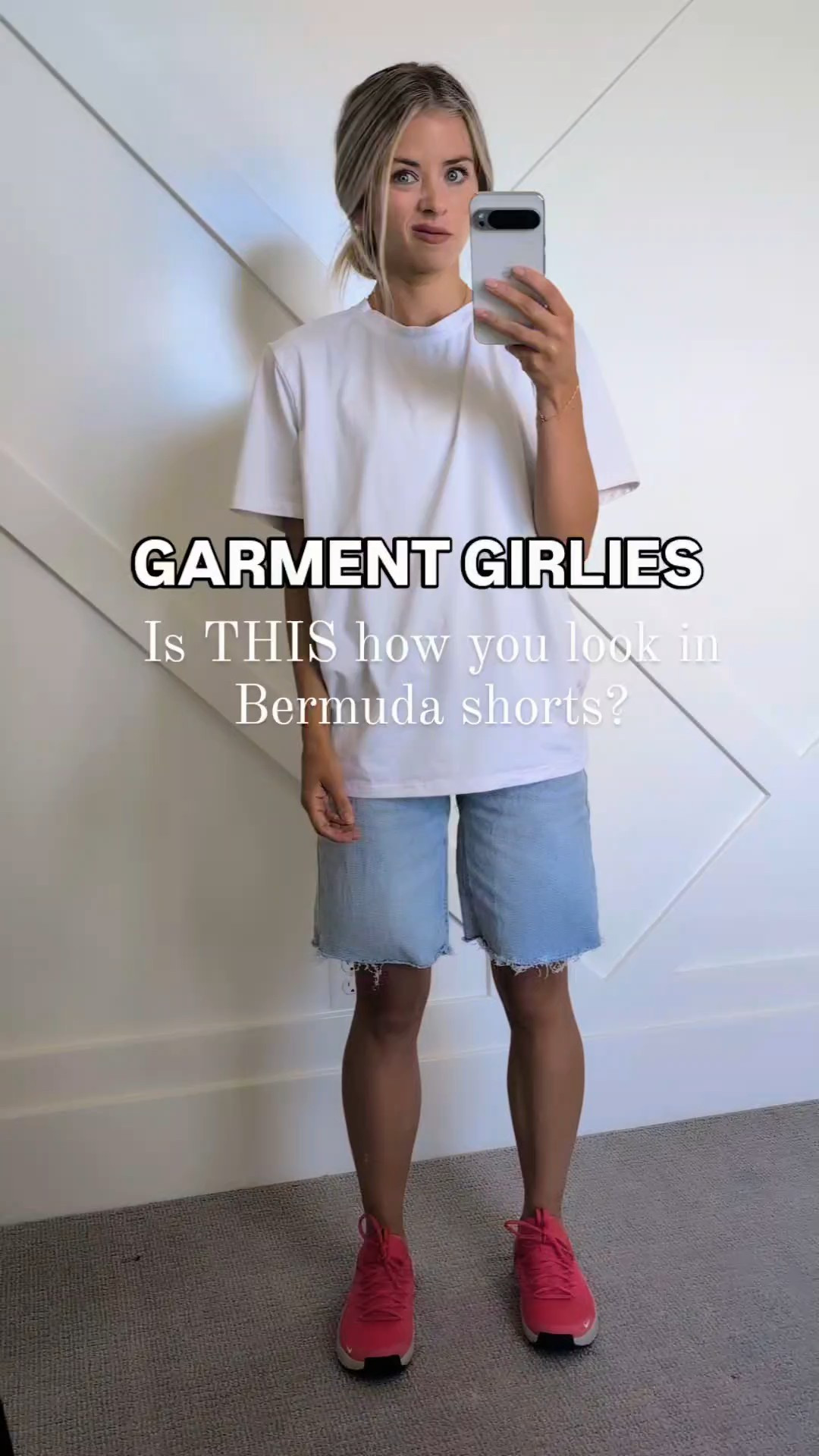 Looking cute in Bermuda shorts is all in how you style them! My Top 3 Tips for styling Bermuda Shorts: Balance Proportions: 👕 🩳 Because Bermuda shorts can sometimes shorten the look of your legs, it's essential to balance the proportions of your outfit. If you're wearing looser-fitting Bermuda shorts, pair them with a more fitted top OR tuck the shirt and add a belt to define your waistline. Conversely, if you opt for slimmer-fitting shorts, you can play with a slightly looser top.Shoes: 👠 👟 Try to elongate the leg line. Nude sandals or shoes with a pointed toe can help with this.  Fit is key: 💖 Make sure the shorts fit comfortably around your waist and hips, and that the length hits just above the knee for a classic Bermuda short style.For my #garmentgirlies the shorts need to have an inseam of at least 8 in to work with garments. 🫶#modestfashion #styletips #bermudashorts #springfashion #summerstyle #springstyle #modestfashion #mormongirl #churchofjesuschrist #ldsfashion  #garmentstyle #newgarments#modeststyle

