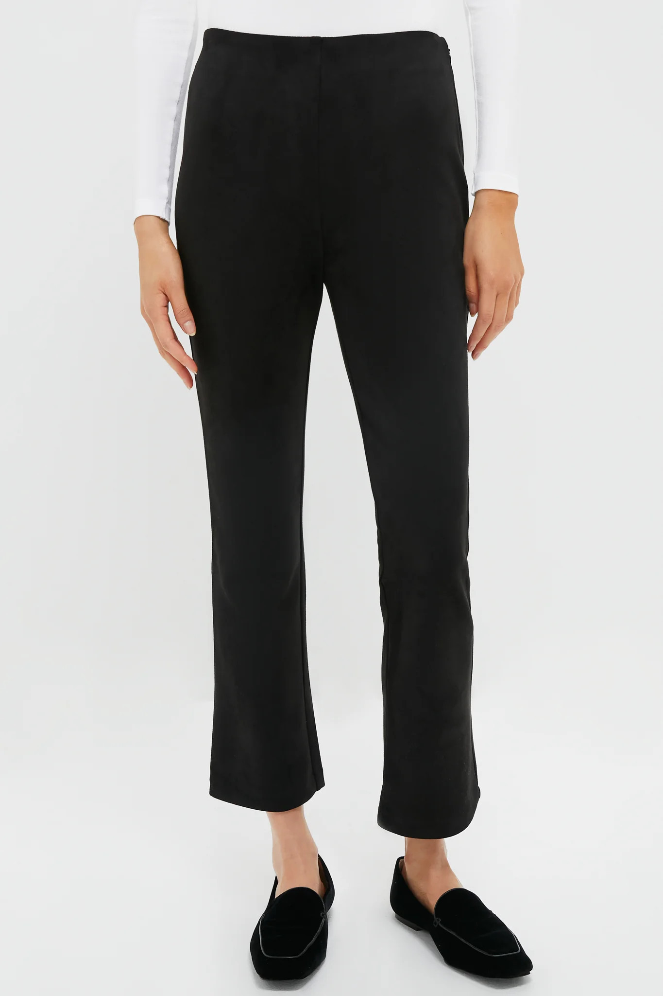 Black Vegan Suede Ashford Pants | Tuckernuck (US)
