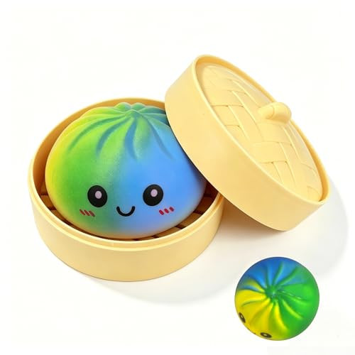Tansix Dumpling Squishies New Mystery Glitter Squishies Dumpling with Box Stress Relief Balls Sensory Toys Desk Squeeze Toys Gift | Amazon (US)