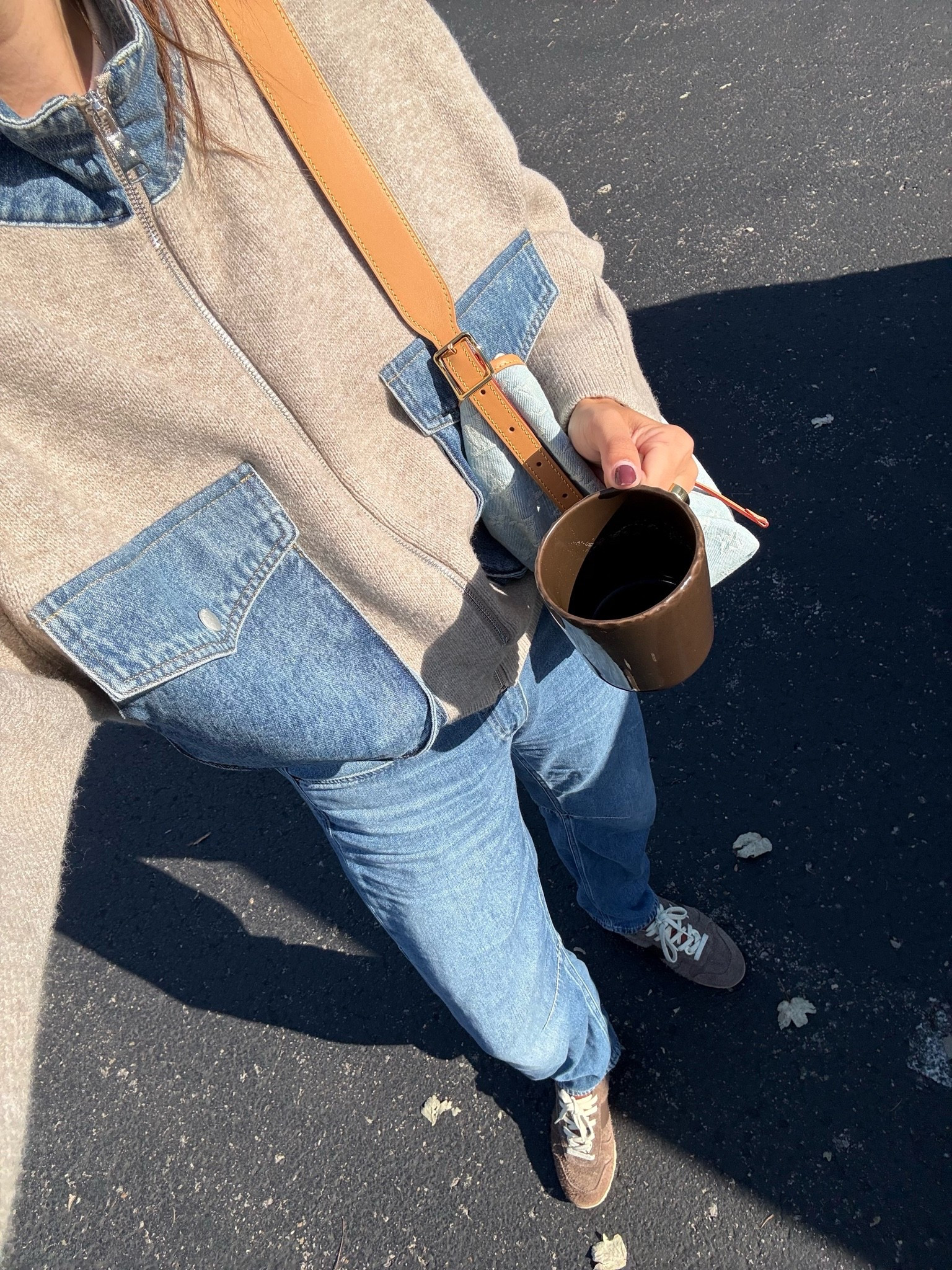 School drop off fall outfit. Zip up sweater. Wearing size small. Suede sneakers.

#LTKootd #LTKmomlife