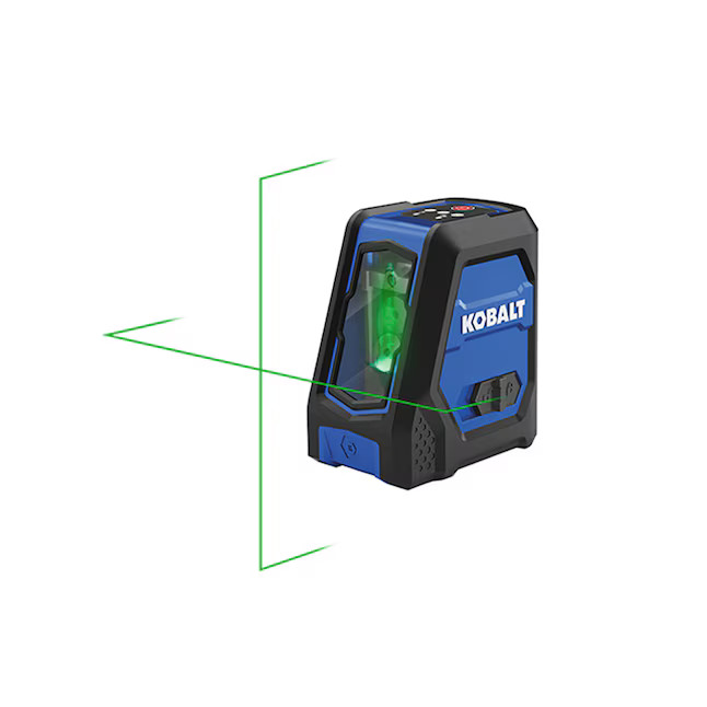 Kobalt 100-ft Green Self-Leveling Cross-line Laser Level Kit Lowes.com | Lowe's