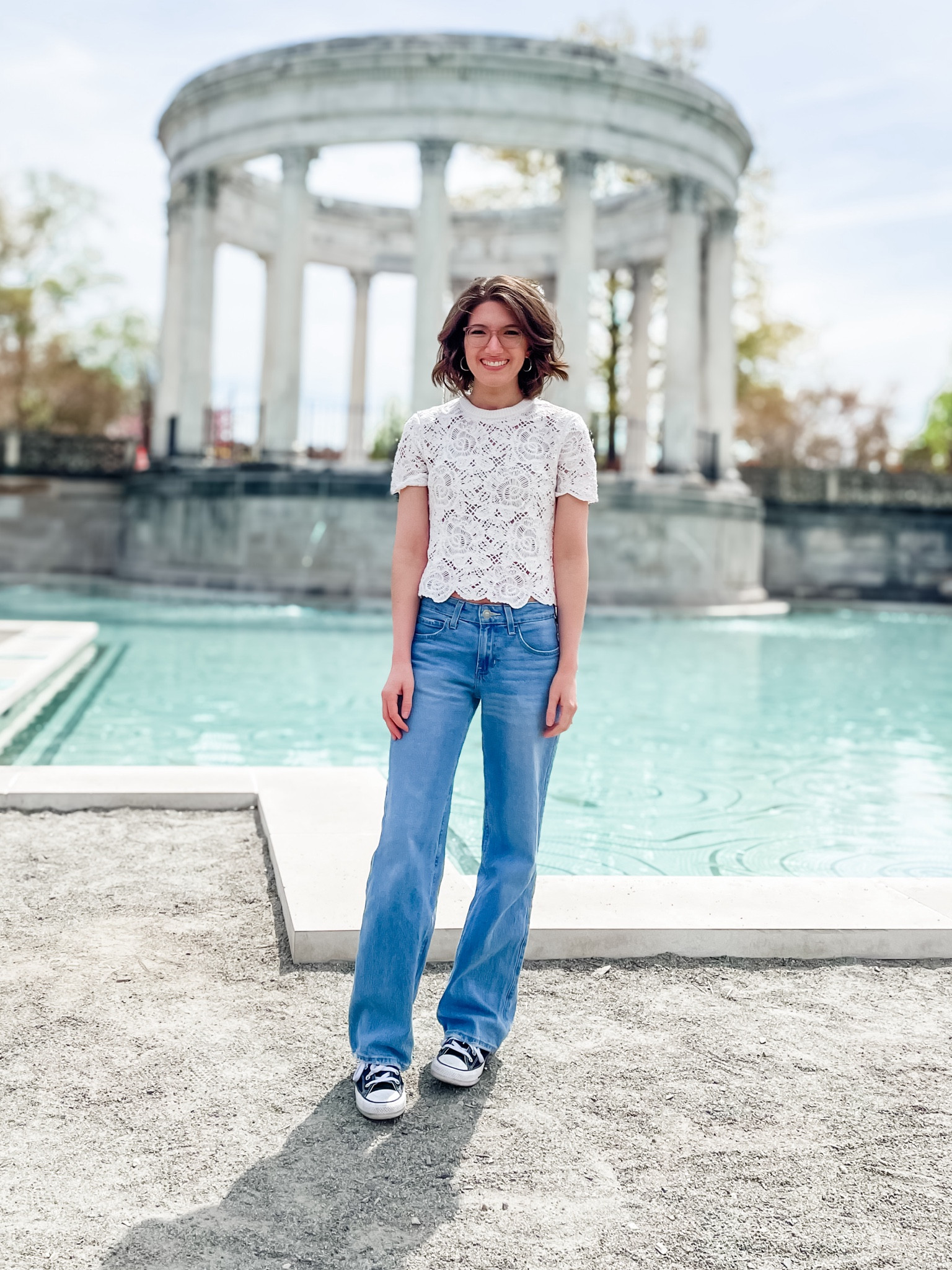 Leather jacket; TTS
crocheted cropped top: TTS
low rise wide leg jeans: I sized down
Converse high tops: I sized up 1/2 size

Spring break outfit / spring outfit / baggy jeans / Abercrombie top / summer top / spring top / floral top / sneakers outfit / leather jacket outfit

#LTKstyletip #LTKSeasonal #LTKsalealert