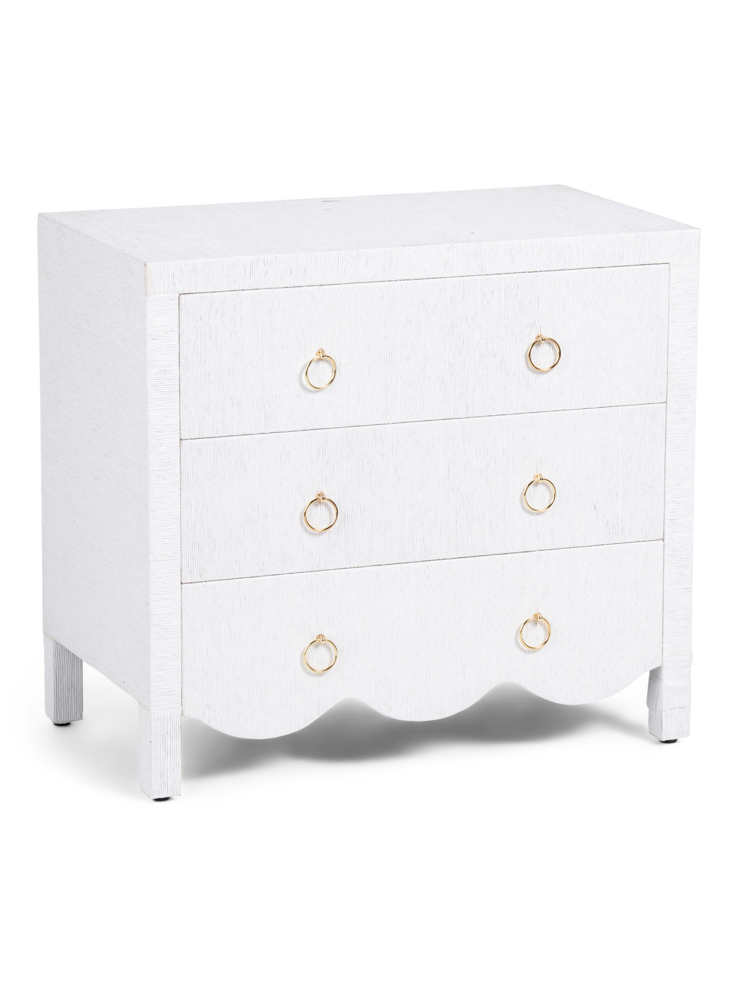 28x16x26 Umika 3 Drawer Scallop Raffia Chest | Bedroom | Marshalls | Marshalls