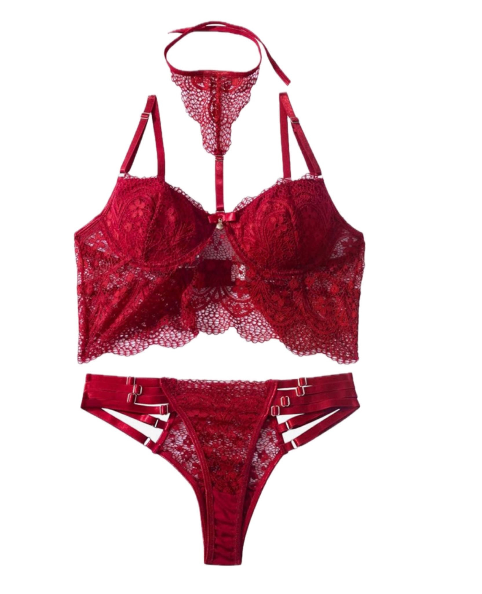 Lilosy Sexy High Waited Underwire Padded Push Up Floral Lace Lingerie Set

#LTKhome #LTKstyletip #LTKSeasonal