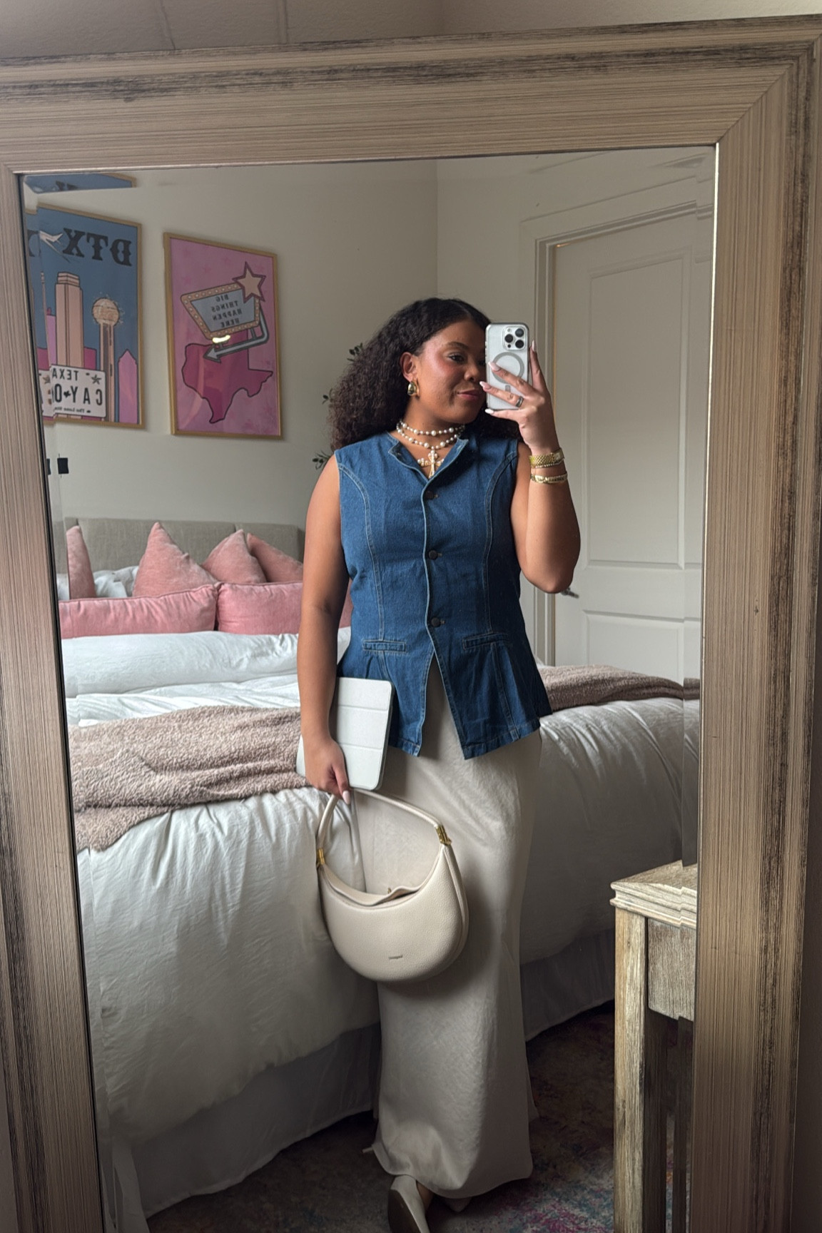 in love with this fit for a church night with the girlies🪞✨