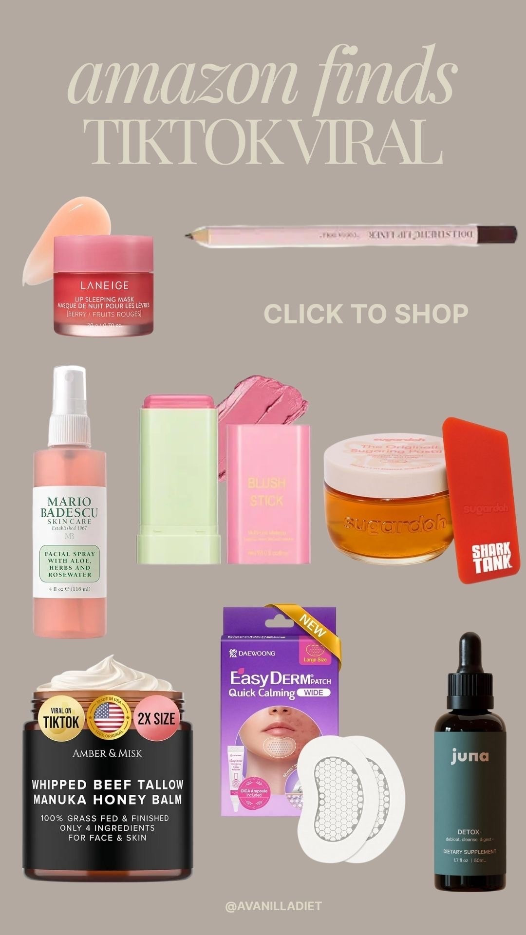 ✨ TikTok Viral Products on Amazon✨


#tiktokmademebuyit #viralfavorites #viraltiktokproducts #amazonfinds #amazonbeauty #tiktoktrending #beautyobsessed #selfcarefinds #stockingstuffers #ltkfinds #ltktrending #affordablefinds #musthaves #giftideas #holidayfinds #amazonfinds

#LTKselfcare #LTKBeauty