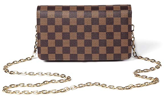 Daisy Rose Checkered Cross body bag - RFID Blocking with Credit Card slots clutch -PU Vegan Leath... | Amazon (US)
